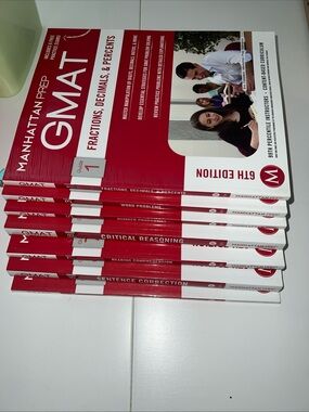 Manhattan Prep GMAT Study Guides 1 3 5 6-9 Great Condition- 7of 10 Books